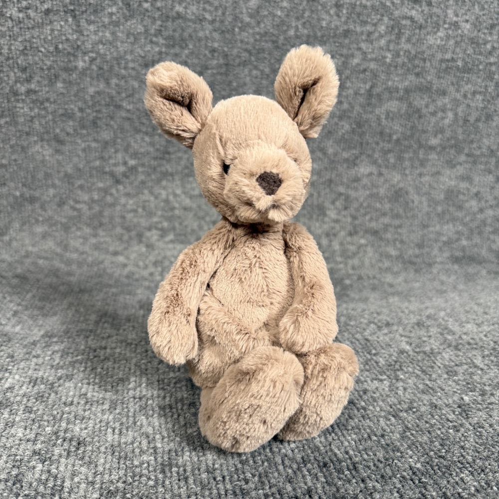 Jellycat London Kara Mama Kangaroo 7" No Joey‎ Tan Plush Stuffed Animal Soft